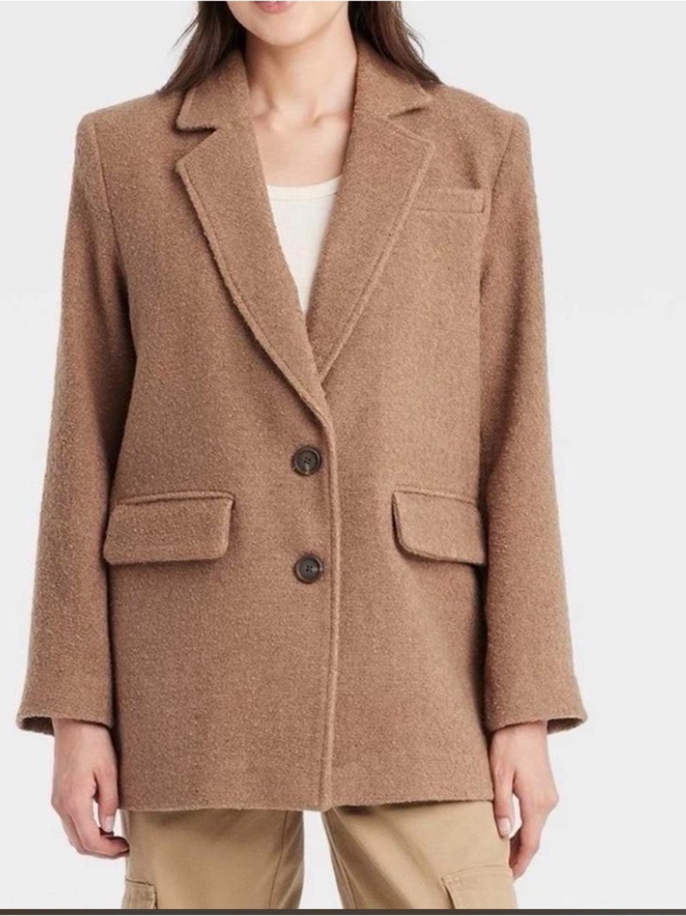 Universal Thread Chestnut Brown Wool-Blend Coat
